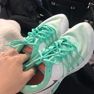 Blue and White Nike Sneakers